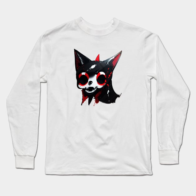 The Diable Cat Long Sleeve T-Shirt by L'Appel du Vide Designs by Danielle Canonico